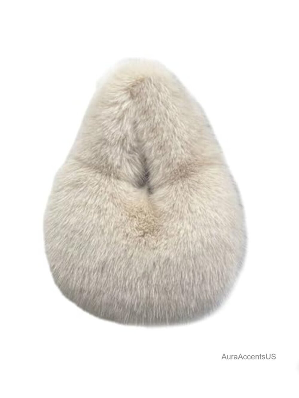 Faux Fox Fur Fuzzy Dumpling Handbag Plush Underarm Tote Bag